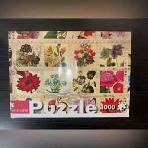 “Flower Stamp Collection” 1000 Piece Puzzle